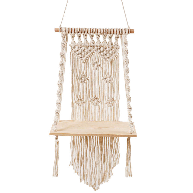 Decorative Macrame Swing Shelf | Thrascher