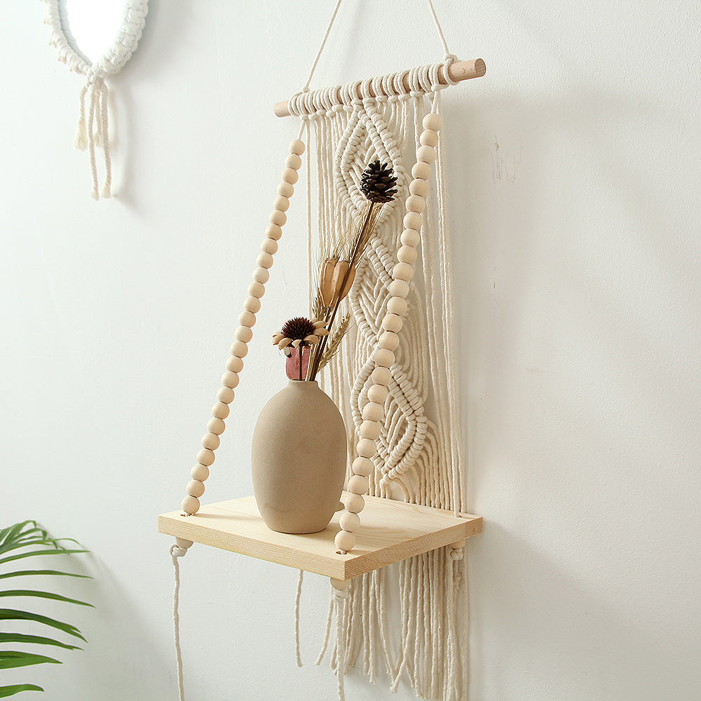 Decorative Macrame Swing Shelf | Thrascher