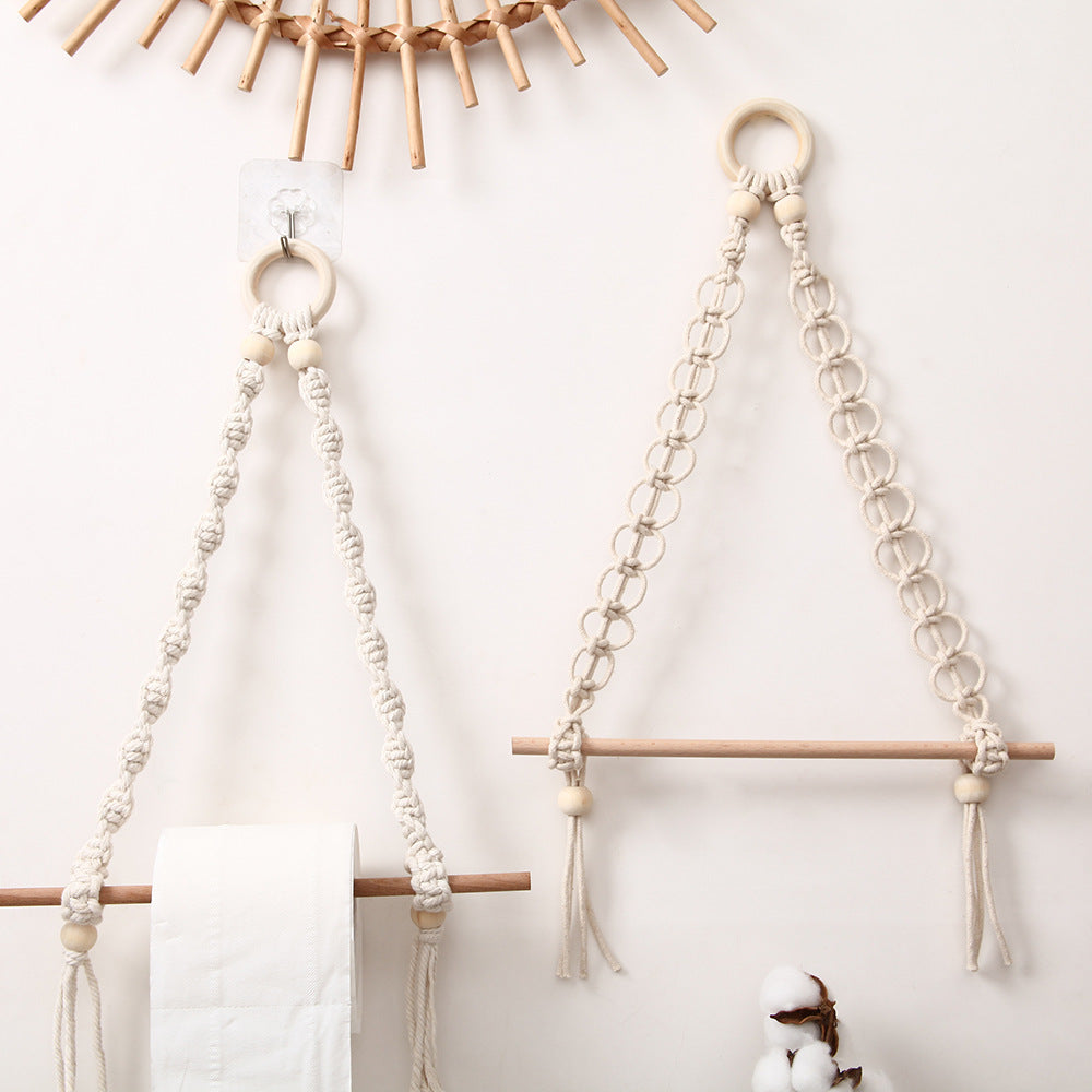 Decorative Macrame Toilet Paper Holder | Thrascher