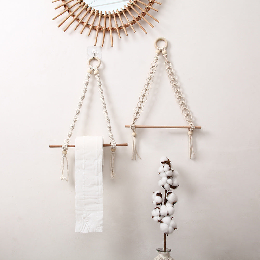 Decorative Macrame Toilet Paper Holder | Thrascher
