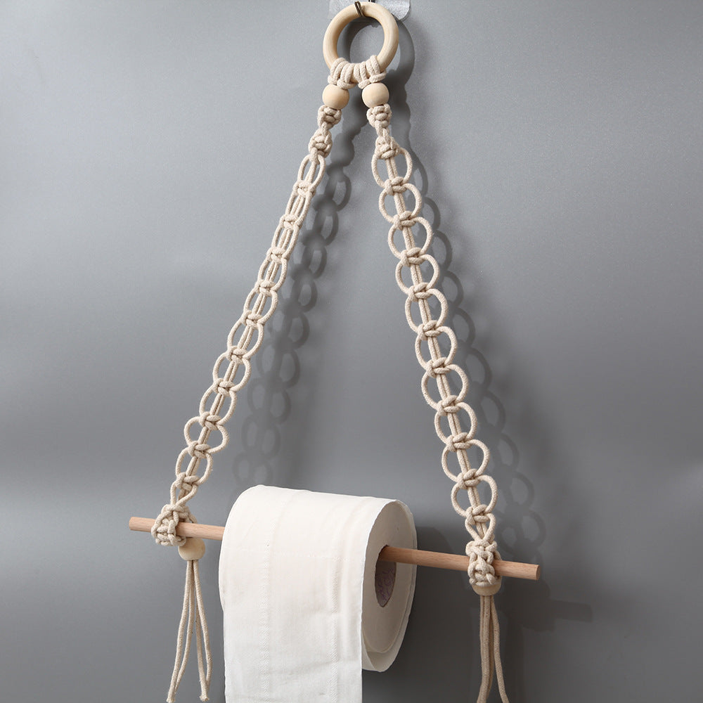 Decorative Macrame Toilet Paper Holder | Thrascher