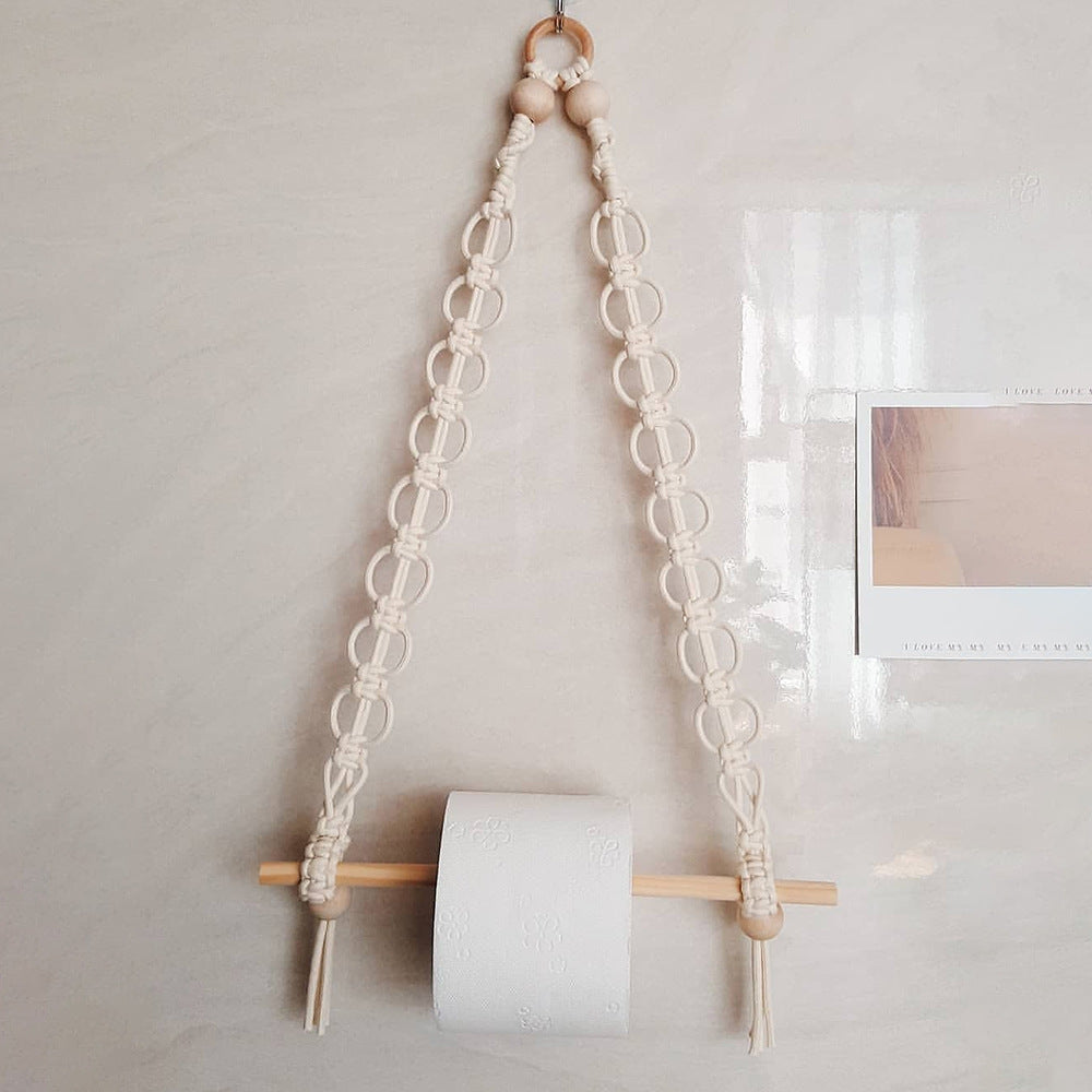 Decorative Macrame Toilet Paper Holder | Thrascher