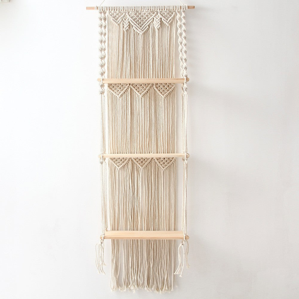 Decorative Macrame Wall Hanging Shelf | Thrascher