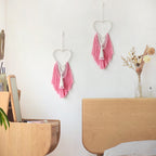 Decorative Macrame Wall Hanging with Heart Design | Thrascher