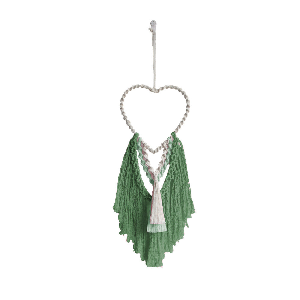 Decorative Macrame Wall Hanging with Heart Design | Thrascher