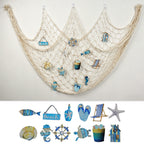 Decorative Macrame Wall Tapestry Cream White Sky Blue | Thrascher