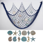 Decorative Macrame Wall Tapestry Cream White Sky Blue | Thrascher