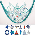 Decorative Macrame Wall Tapestry Cream White Sky Blue | Thrascher