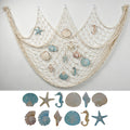 Decorative Macrame Wall Tapestry Cream White Sky Blue | Thrascher