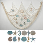 Decorative Macrame Wall Tapestry Cream White Sky Blue | Thrascher
