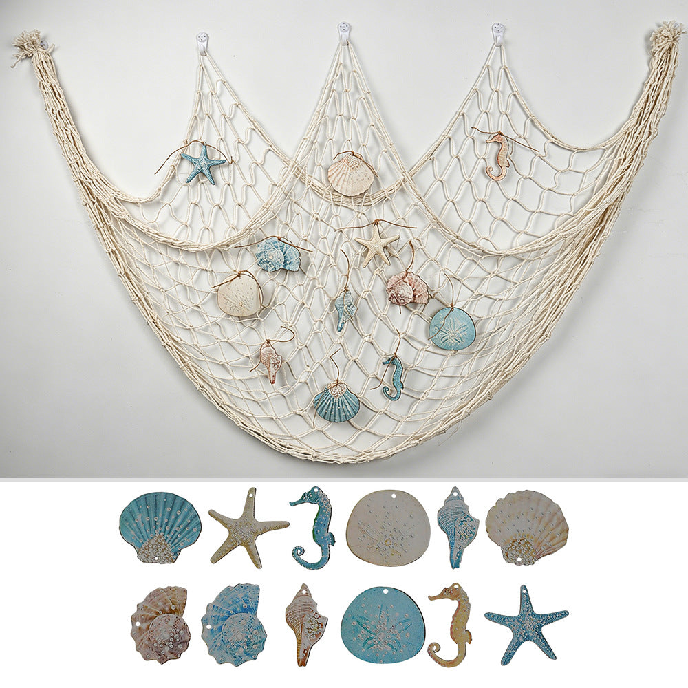 Decorative Macrame Wall Tapestry Cream White Sky Blue | Thrascher