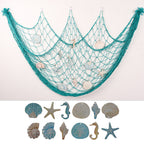 Decorative Macrame Wall Tapestry Cream White Sky Blue | Thrascher