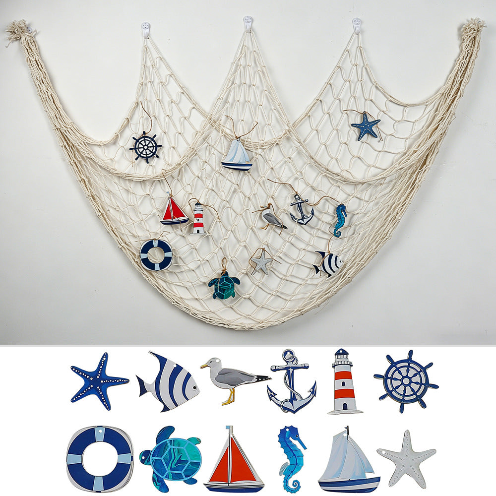Decorative Macrame Wall Tapestry Cream White Sky Blue | Thrascher