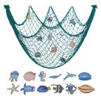 Decorative Macrame Wall Tapestry Cream White Sky Blue | Thrascher