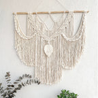 Decorative Macrame Wall Tapestry Red Orange | Thrascher