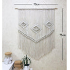 Decorative Macrame Wall Tapestry Red Orange | Thrascher