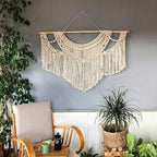 Decorative Macrame Wall Tapestry Red Orange | Thrascher