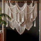 Decorative Macrame Wall Tapestry Red Orange | Thrascher