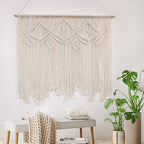 Decorative Macrame Wall Tapestry Red Orange | Thrascher