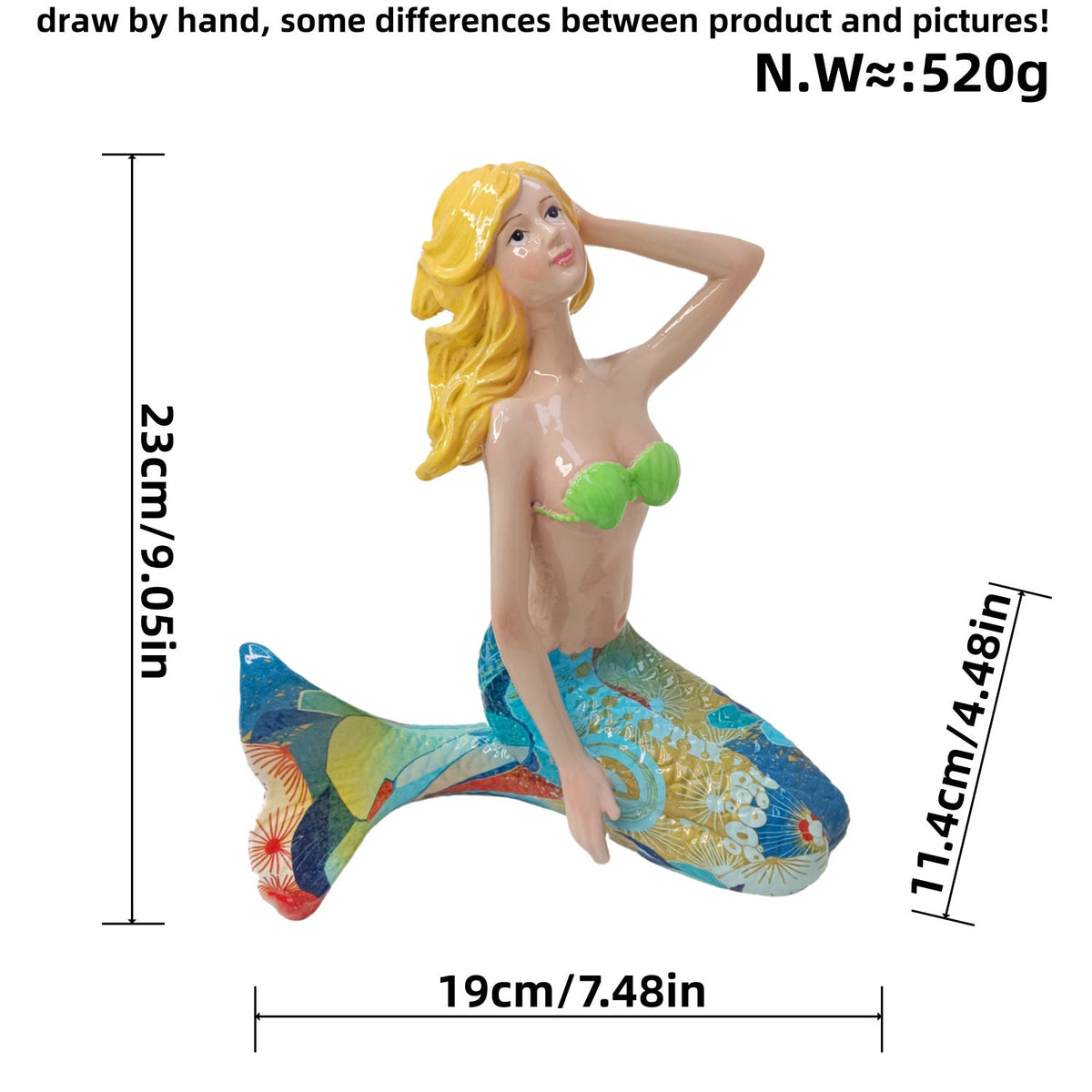 Decorative Mermaid Figurine | Thrascher
