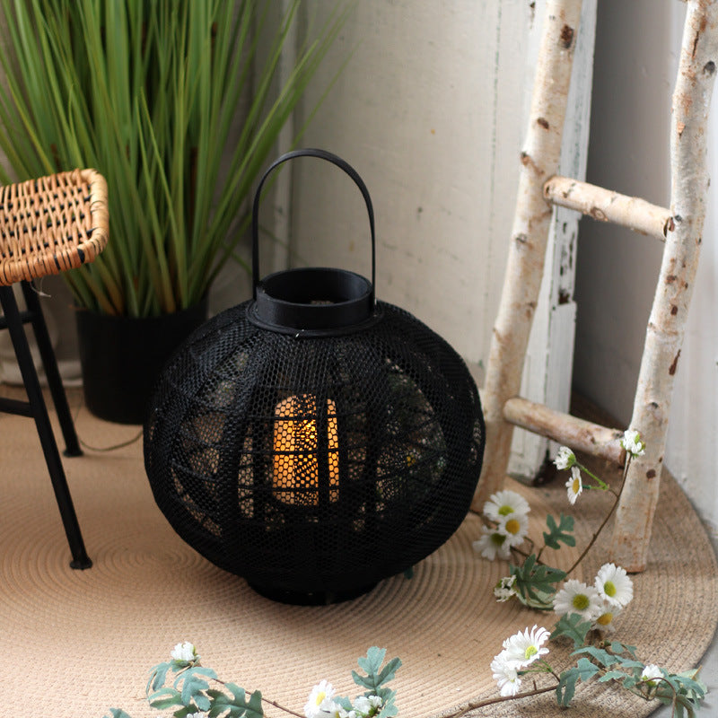 Decorative Metal Lantern with Handle | Thrascher