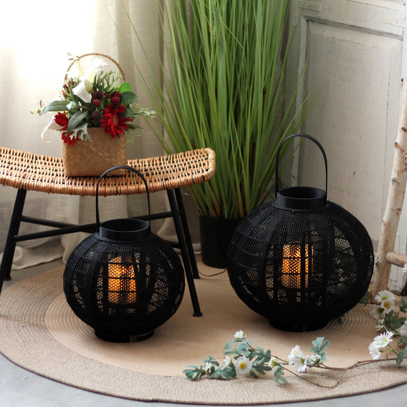 Decorative Metal Lantern with Handle | Thrascher