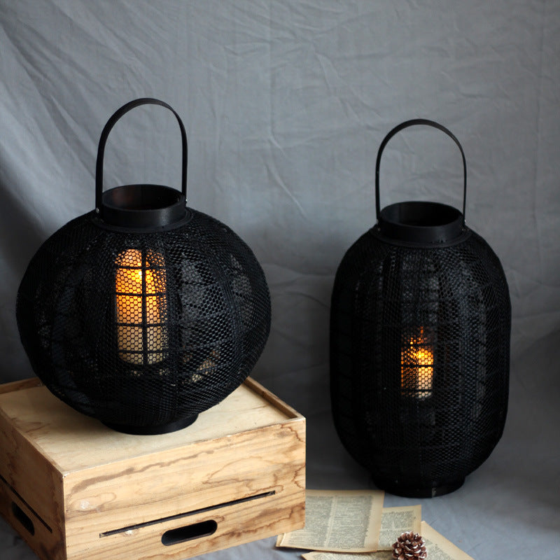 Decorative Metal Lantern with Handle | Thrascher