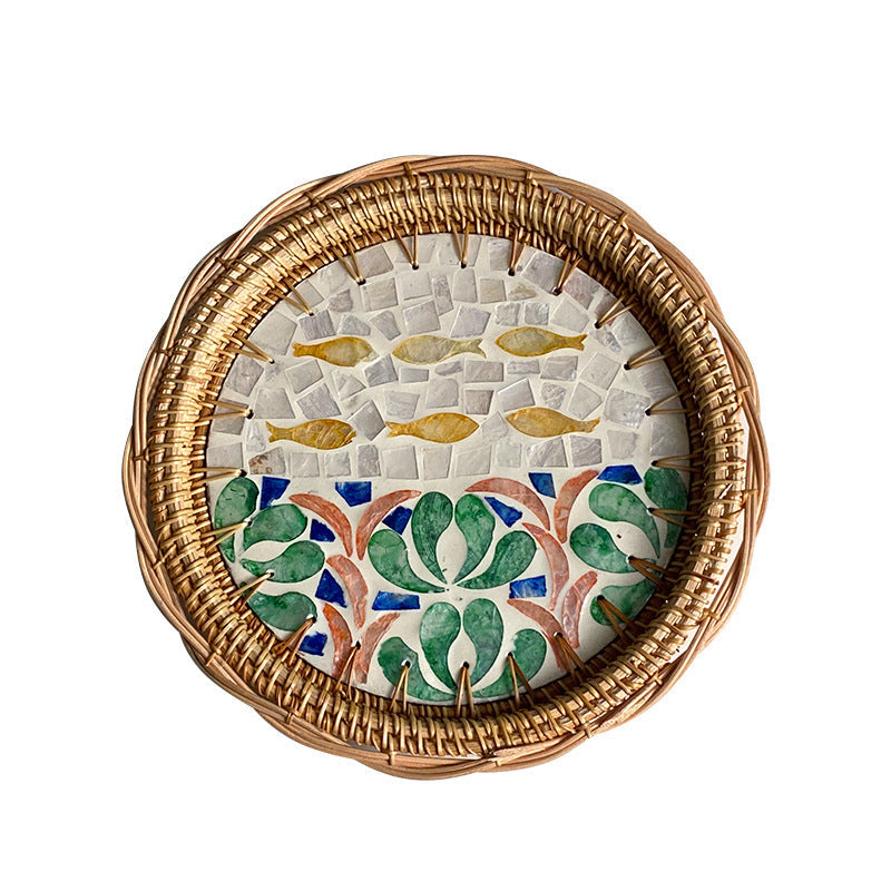 Decorative Mosaic Serving Plate | Thrascher