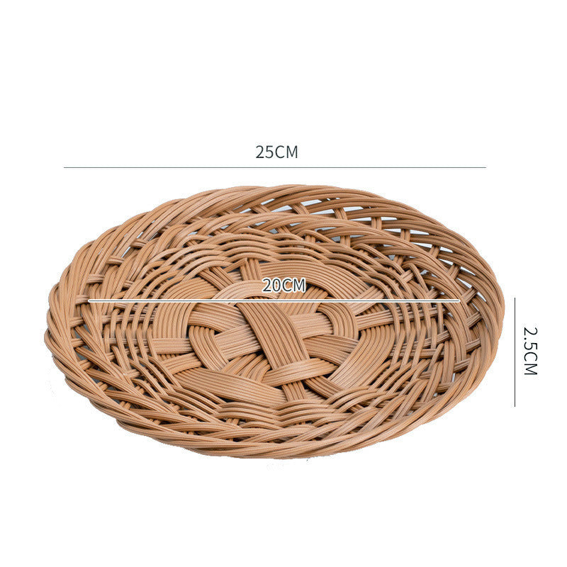 Decorative Oval Woven Tray | Thrascher