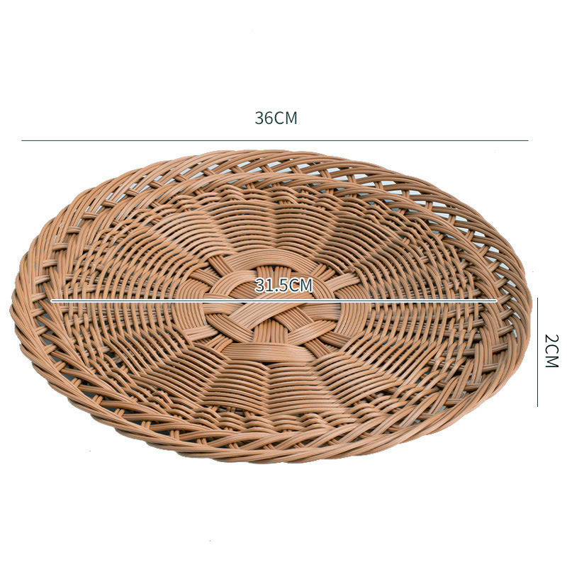 Decorative Oval Woven Tray | Thrascher