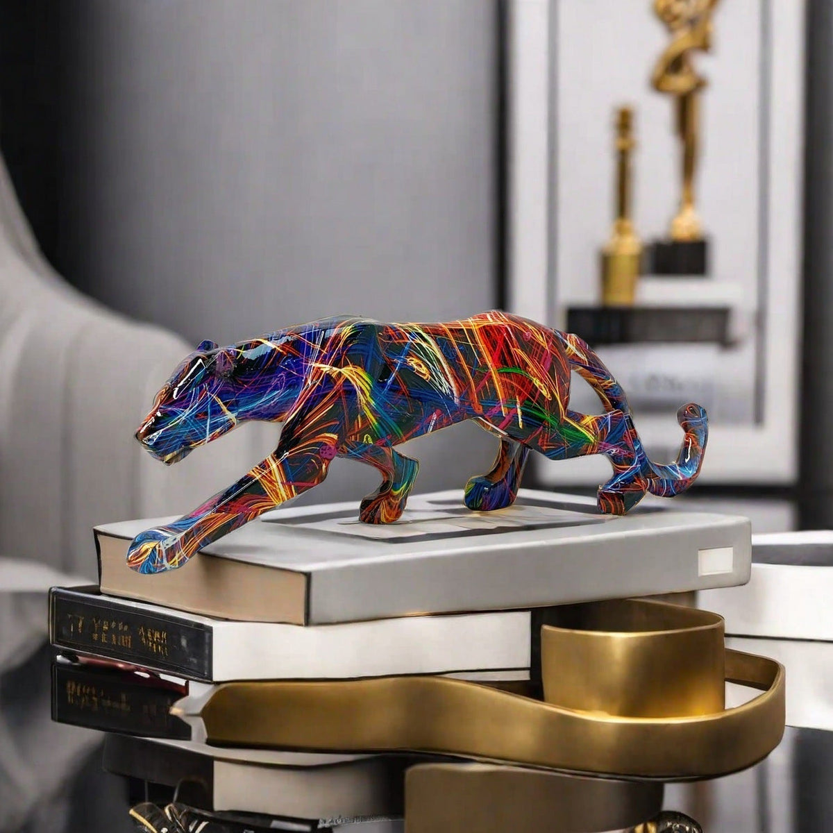 Decorative Panther Sculpture | Thrascher