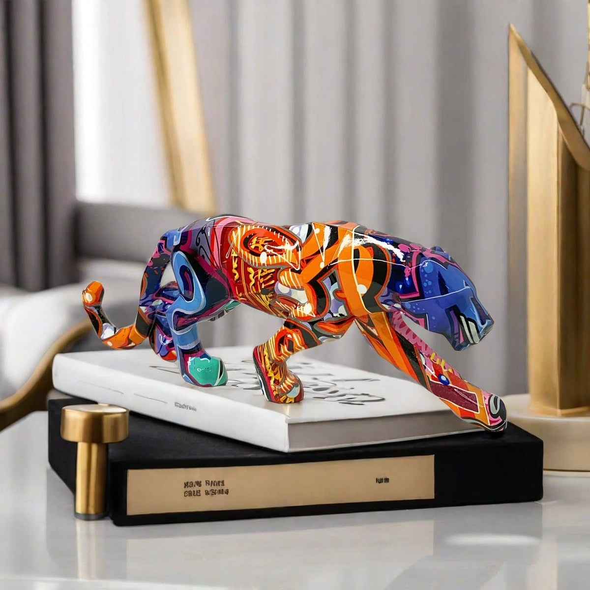 Decorative Panther Sculpture | Thrascher