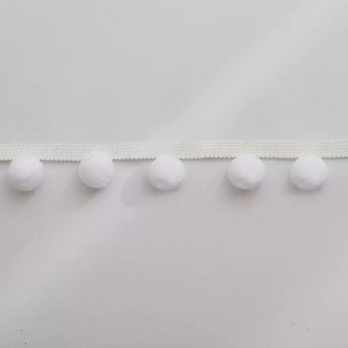 Decorative Pompon Trim Black-White | Thrascher