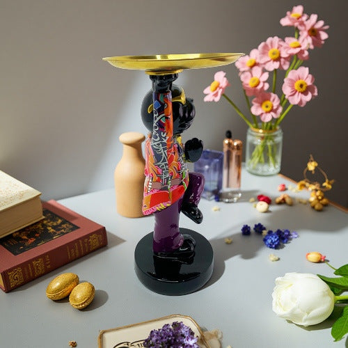 Decorative Sculpture with Tray | Thrascher