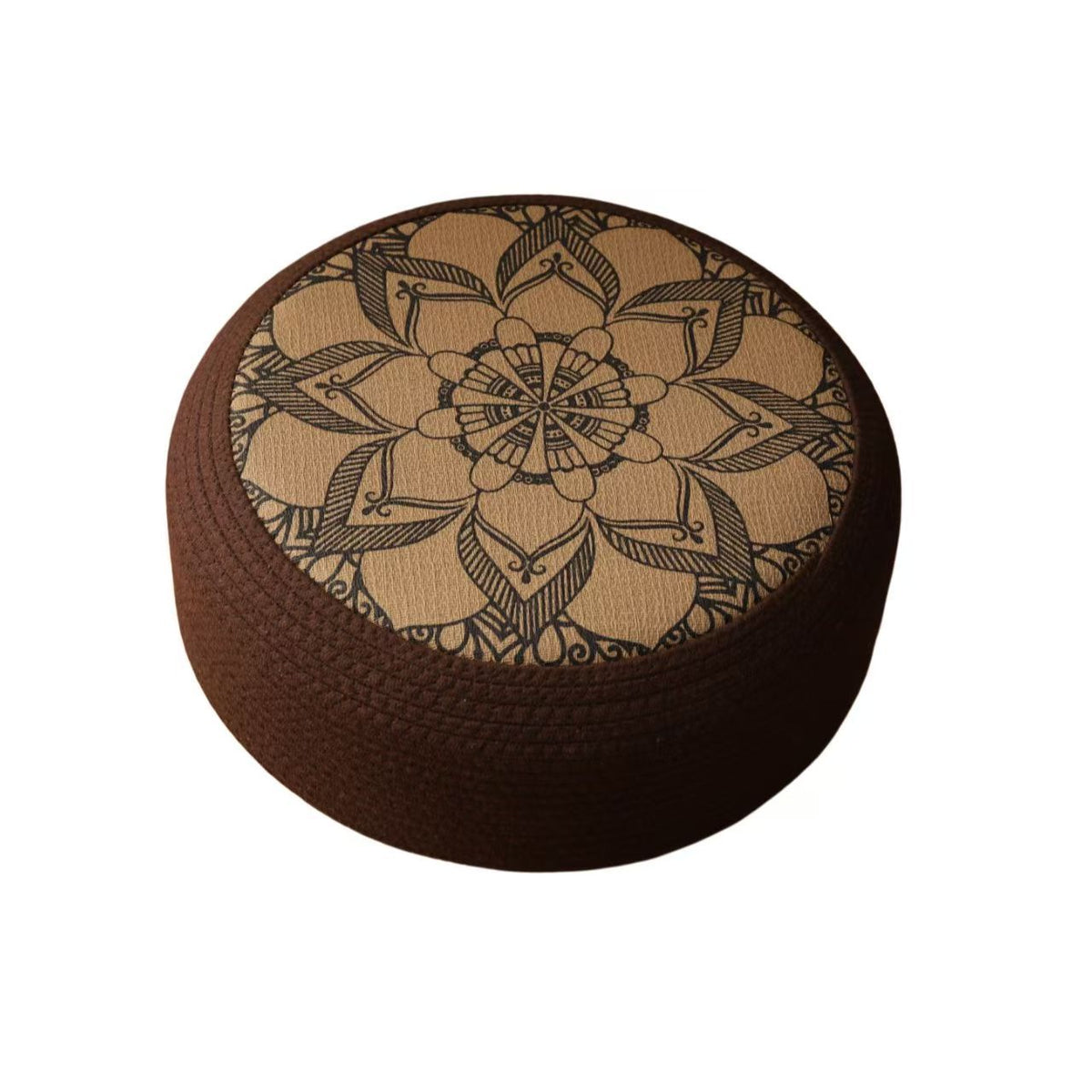 Decorative Seating Pouf with Stylish Floral Design | Thrascher