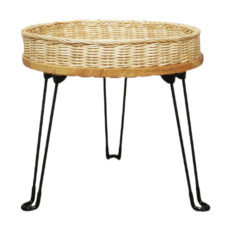 Decorative Side Table made of Braided Material | Thrascher