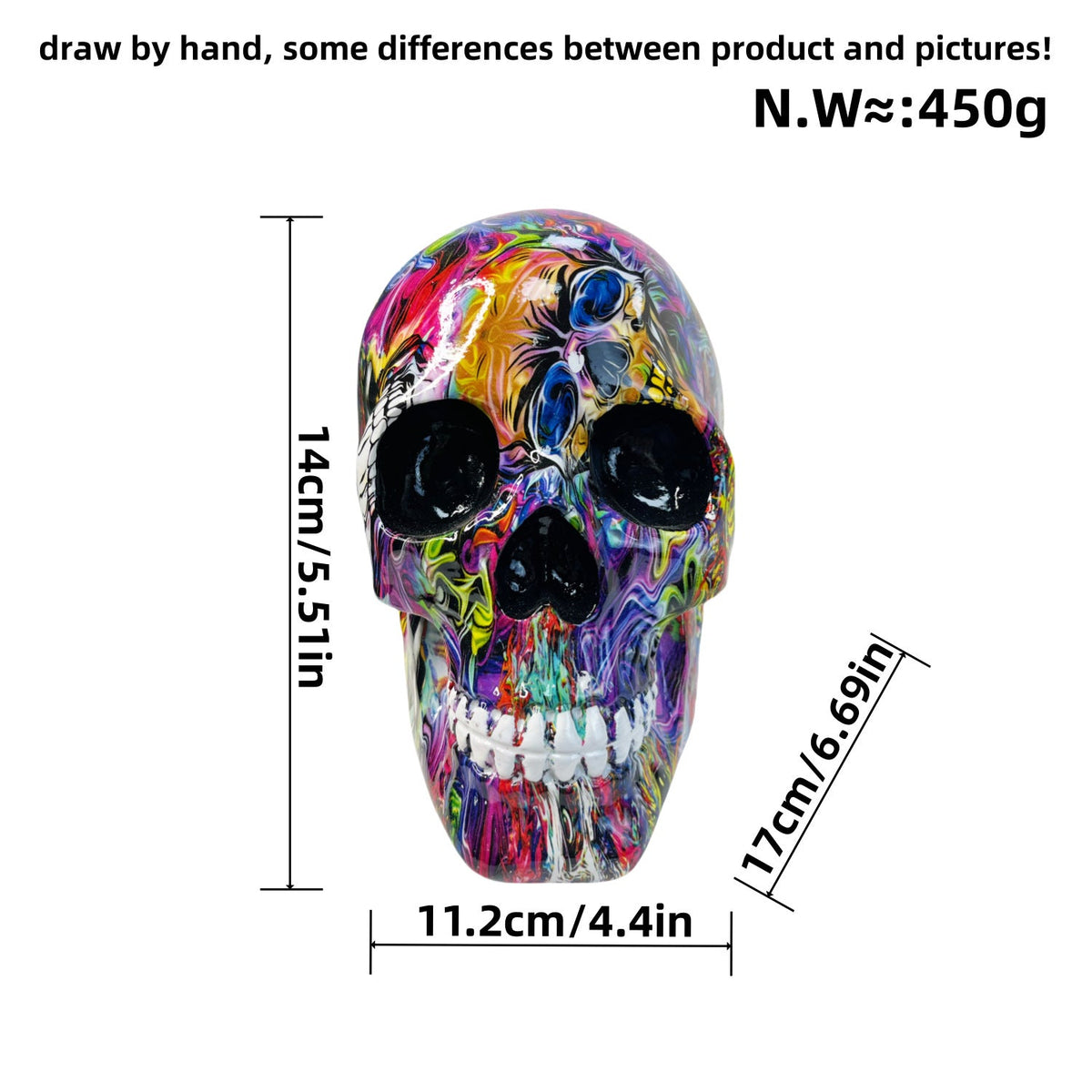 Decorative Skull Soft Textile Ceramic | Thrascher