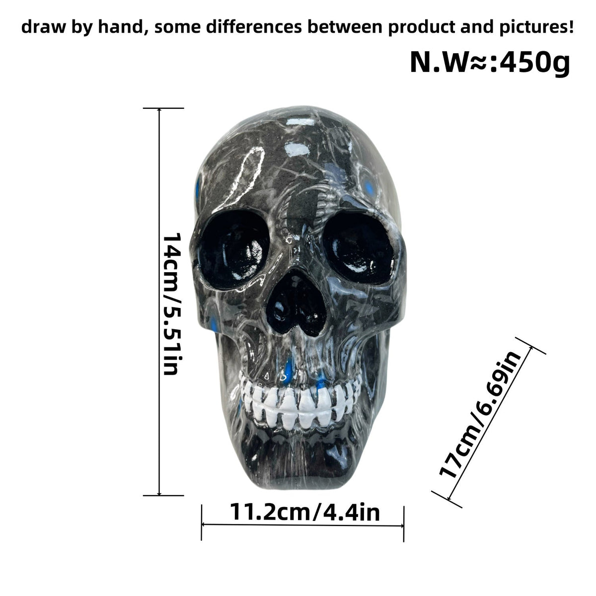 Decorative Skull Soft Textile Ceramic | Thrascher