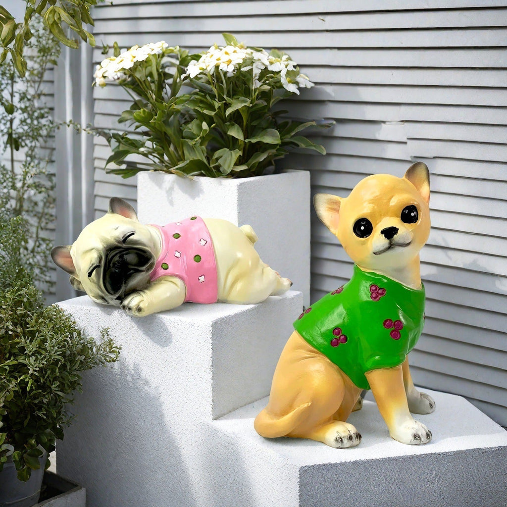 Decorative Sleeping Bulldog Figure | Thrascher