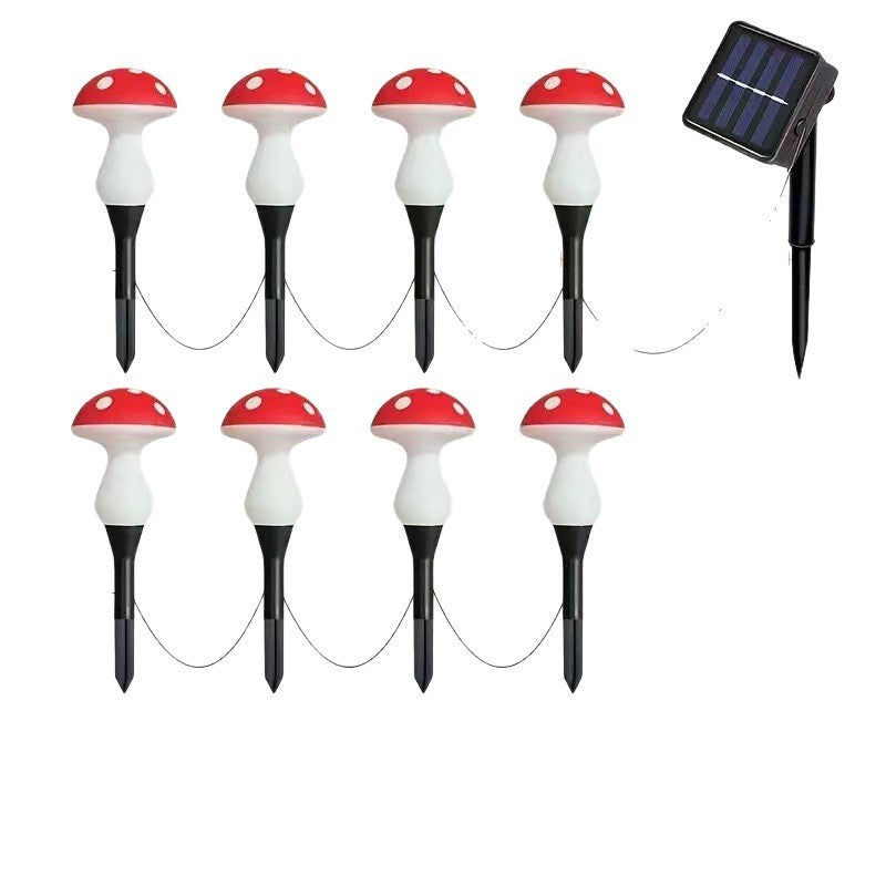 Decorative Solar Mushroom Garden Stake Lights | Thrascher