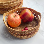 Decorative Storage Basket Nature Gold | Thrascher