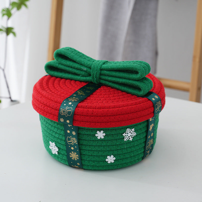 Decorative Storage Basket with Christmas Motif | Thrascher