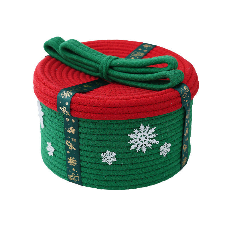 Decorative Storage Basket with Christmas Motif | Thrascher