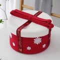 Decorative Storage Basket with Christmas Motif | Thrascher