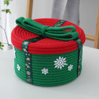 Decorative Storage Basket with Christmas Motif | Thrascher