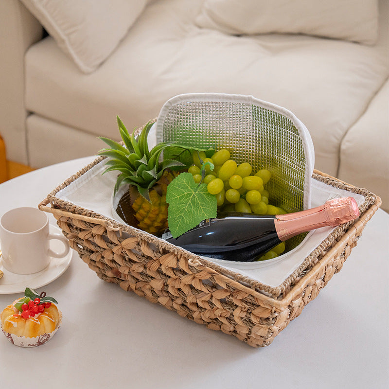 Decorative Storage Basket with Transparent Lid | Thrascher