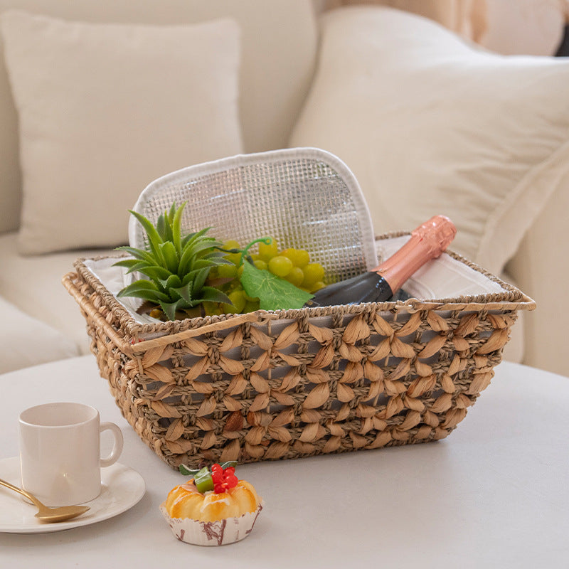Decorative Storage Basket with Transparent Lid | Thrascher