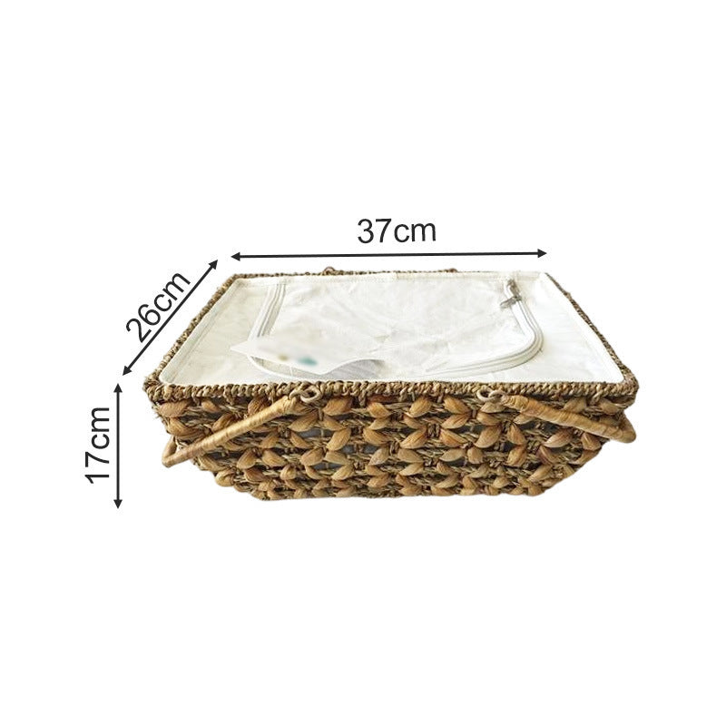 Decorative Storage Basket with Transparent Lid | Thrascher