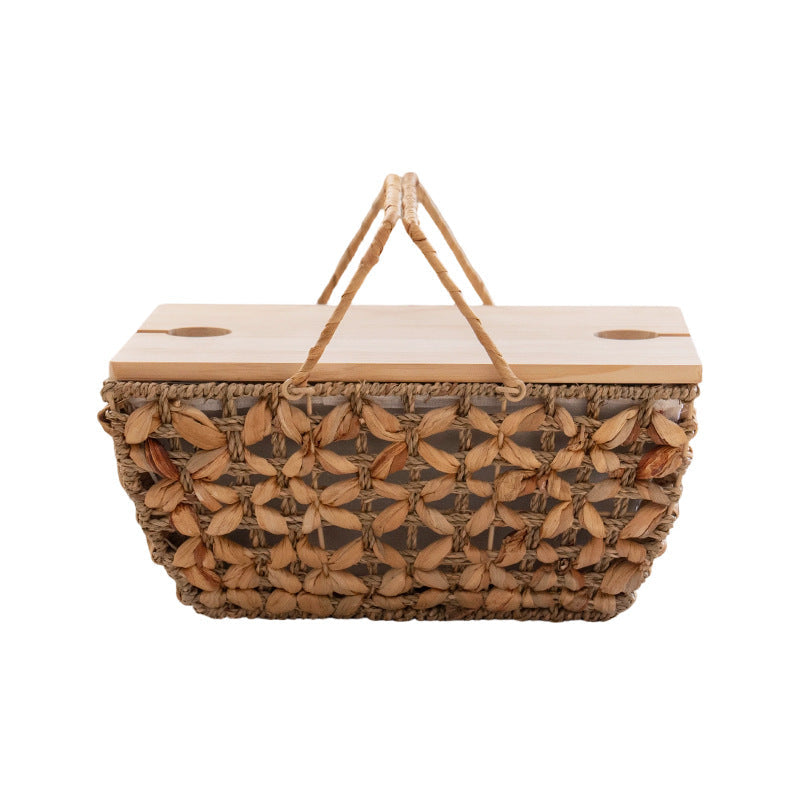 Decorative Storage Basket with Transparent Lid | Thrascher