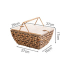 Decorative Storage Basket with Transparent Lid | Thrascher